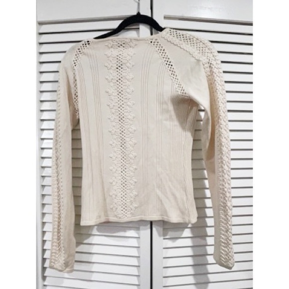 Per Se Knitted White Sweater - Picture 2 of 6